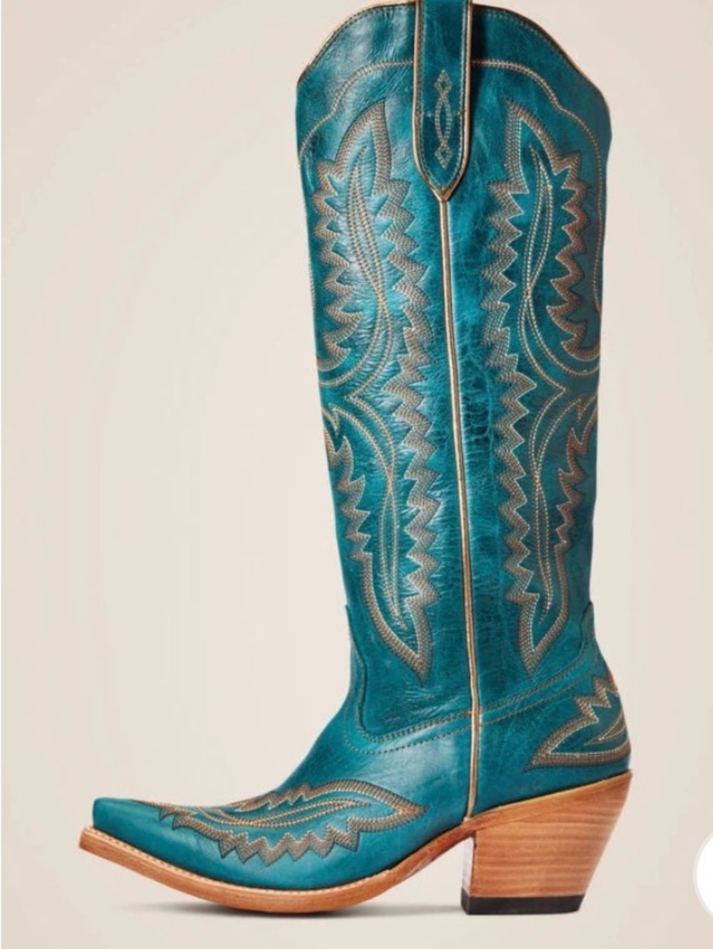 Ariat Teal Embroidered Casanova Tall Boot - Picture 2 of 7